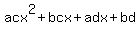 acx%5E2%2Bbcx%2Badx%2Bbd