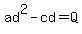 ad%5E2+-+cd+=+Q