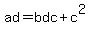 ad+=+bdc+%2B+c%5E2