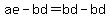 ae-bd=bd-bd