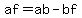 af+=+ab+-+bf