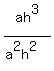 ah%5E3%2F%28a%5E2h%5E2%29