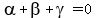alpha%2Bbeta%2Bgamma=0
