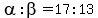 alpha%3Abeta=17%3A13