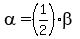 alpha=%281%2F2%29beta