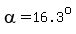 alpha=16.3%5Eo