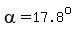 alpha=17.8%5Eo