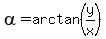 alpha=arctan%28y%2Fx%29