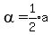 alpha=expr%281%2F2%29a