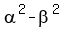 alpha%5E2+-beta%5E2