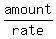 amount%2Frate