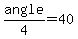 angle%2F4=40