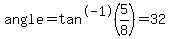 angle=tan%5E-1%285%2F8%29=32