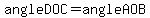 angle+DOC+=+angle+AOB