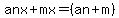 anx%2Bmx=%28an%2Bm%29