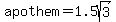 apothem=1.5sqrt%283%29