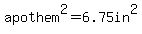 apothem%5E2=6.75in%5E2