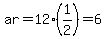 ar=12%2A%281%2F2%29=6