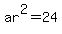 ar%5E2=24