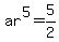 ar%5E5=5%2F2