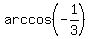 arccos%28-1%2F3%29
