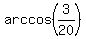 arccos%283%2F20%29