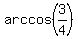 arccos%283%2F4%29