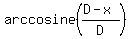arccosine%28%28D-x%29%2FD%29
