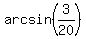 arcsin%283%2F20%29