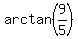 arctan%289%2F5%29
