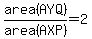 area%28AYQ%29%2Farea%28AXP%29=2