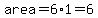 area=6%2A1=6