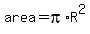 area=pi%2AR%5E2