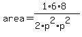 area+=+%281%2A6%2A8%29%2F%282%2Ap%5E2%2Ap%5E2%29
