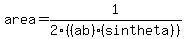 area+=+1%2F2%28%28ab%29%28sintheta%29%29+