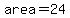 area+=+24
