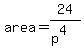 area+=+24%2F%28p%5E4%29