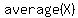 average%28X%29