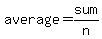 average=sum%2Fn