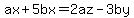 ax%2B5bx=2az-3by