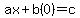 ax%2Bb%280%29=c
