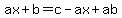 ax%2Bb=c-ax%2Bab