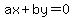 ax%2Bby=0