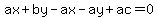 ax%2Bby-ax-ay%2Bac=0