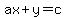 ax%2By=c