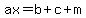 ax=b%2Bc%2Bm