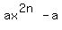 ax%5E%282n%29-a