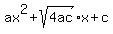 ax%5E2+%2B+sqrt%284ac%29%2Ax+%2B+c