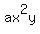 ax%5E2y