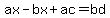 ax-bx%2Bac=bd